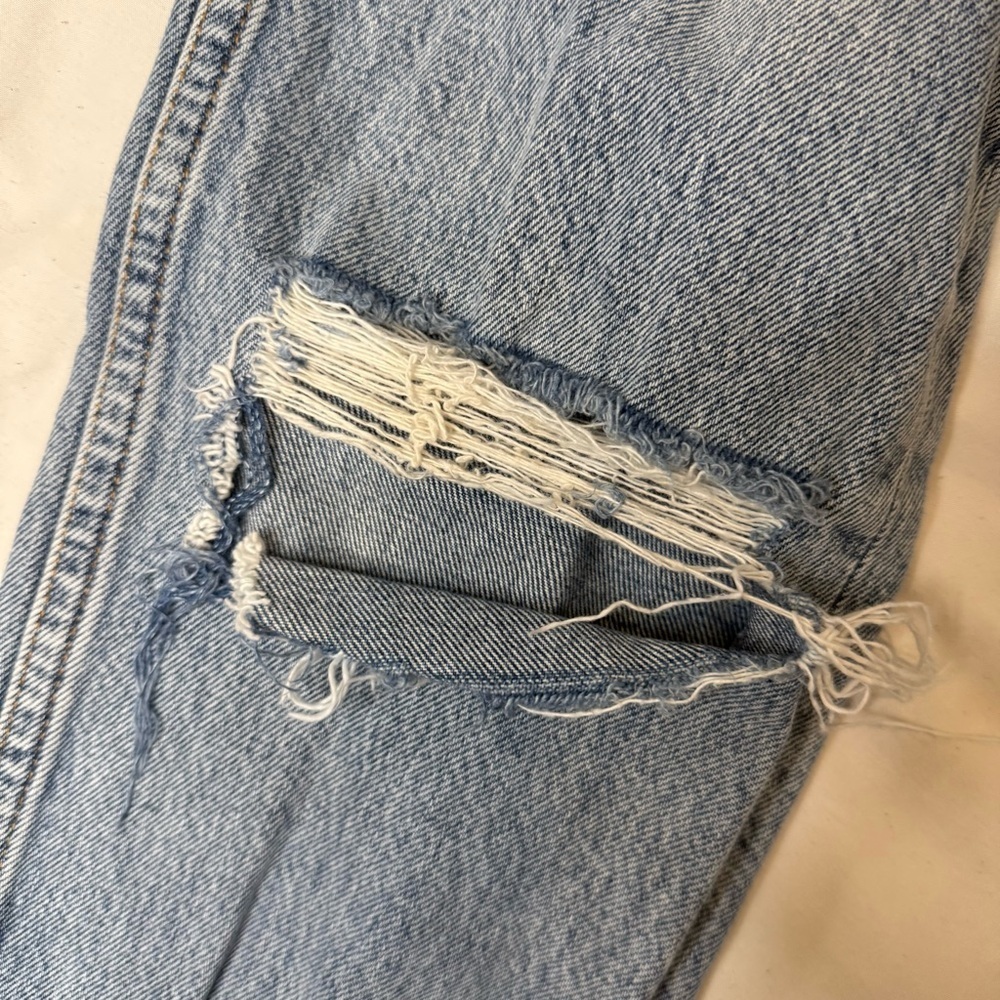 Top Shop Distressed Dad Jeans W24 L28 - Picture 10 of 15